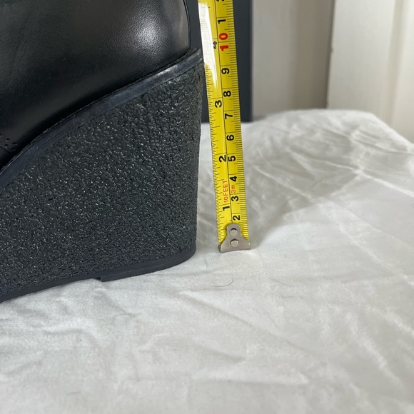 ♥️ Marc By Marc Jacobs blk wedge zip booties size 7 - Picture 9 of 11